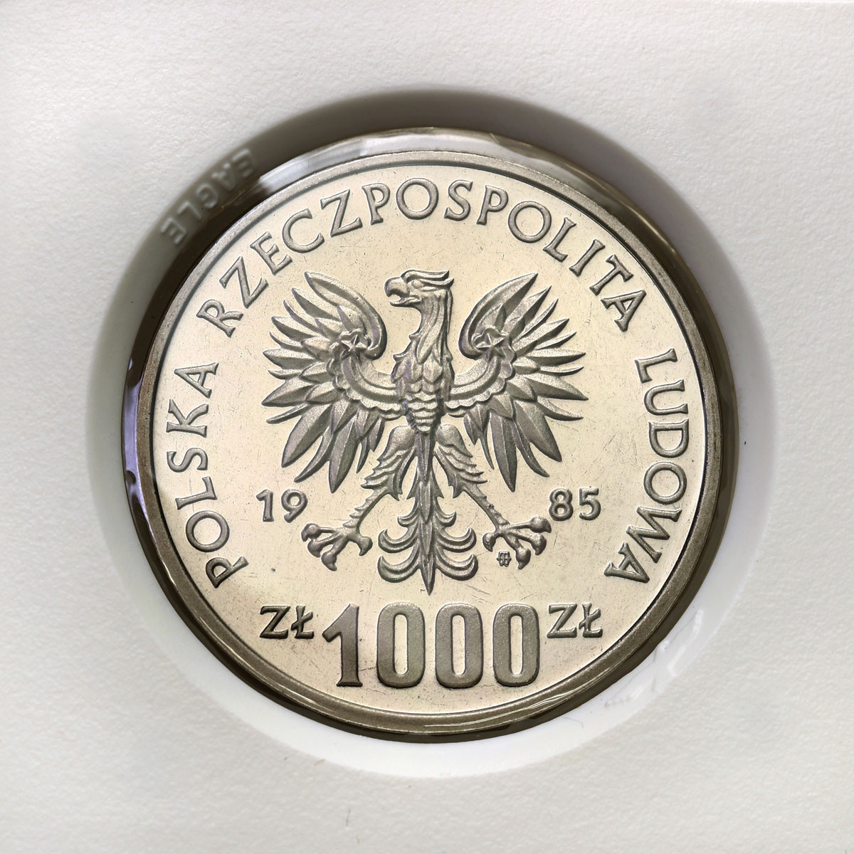 PRL. PRÓBA Nikiel 1000 złotych 1985 – Wiewiórka